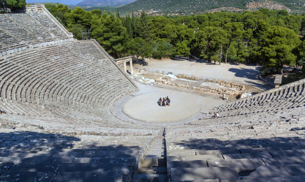 Theater of Epidaurus in Athens, Greece