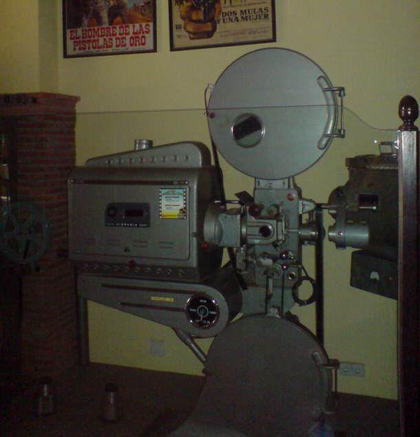Film Camera Used for Filming Spaghetti Westerns at the Hollywood Museum