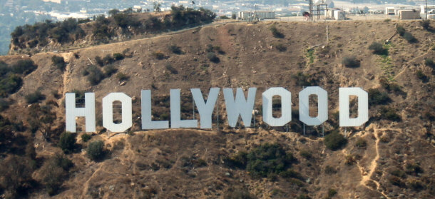 Hollywood Sign Shot From an Aircraft - July 2009