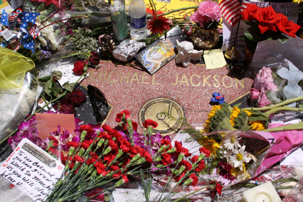 Michael Jackson's Star Two Weeks after his Death in 2009