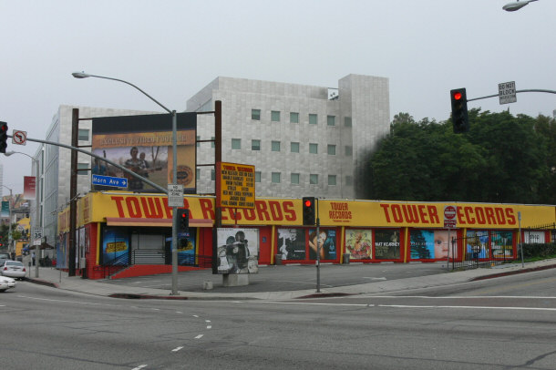 Tower Records on the Sunset Strip Located at 8801 West Sunset Blvd, West Hollywood