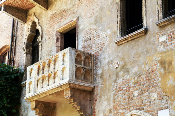 Juliets balcony Romeo and Juliet Verona Italy