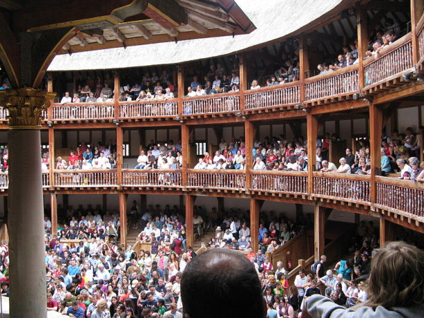 Shakespear's Globe Audience Interior London England