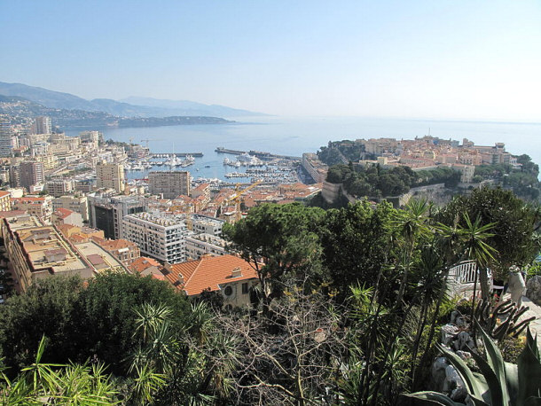 View from Atop The Exotic Garden of Monaco