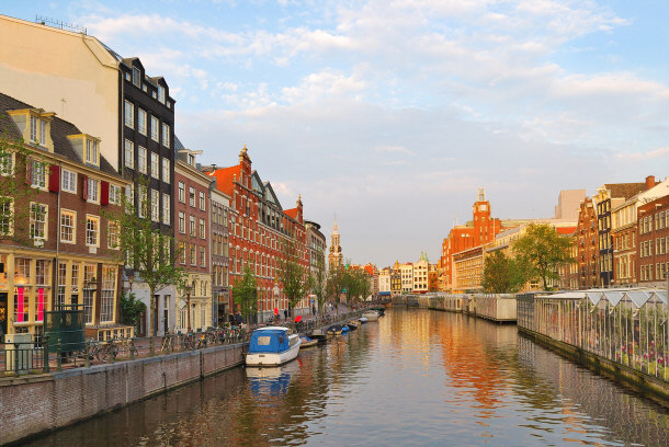 Green Houses and Historic Buildings Along Canal System