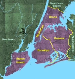 NYC Boroughs Map