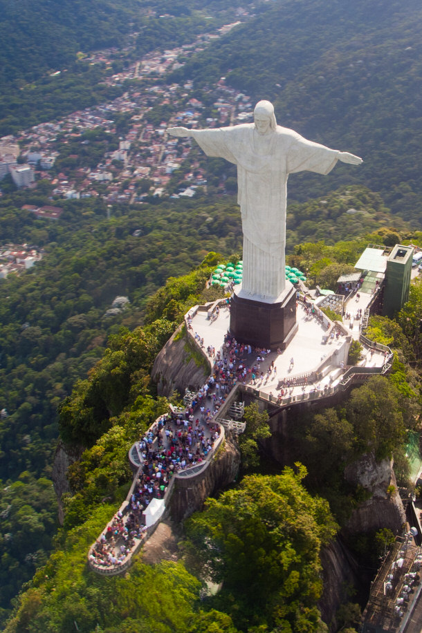 Aerial View of Christ the Redeemer