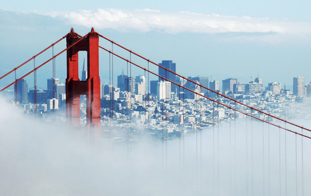 Foggy Golden Gate Bride