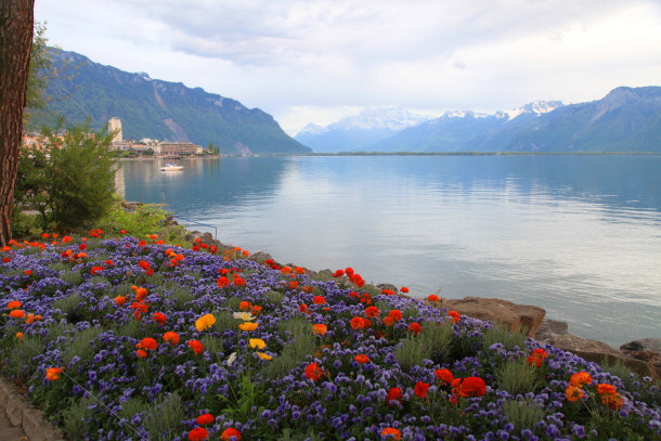 View of Lake Geneva - Montreux