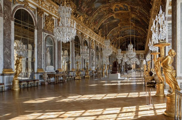 Besides the apartments, Versailles Palace is also home to the magnificent Hall of Mirrors.