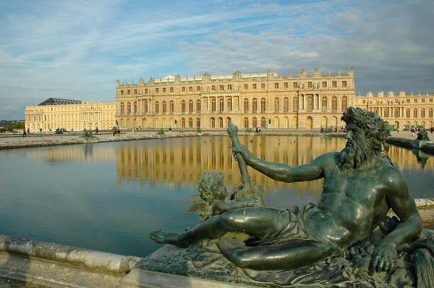 Top 15 Famous Castles, Palaces, and Towers, shown in the picture is the Palace of Versailles.