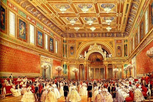 The Ballroom in Buckingham Palace is spaceous