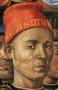 Benozzo Gozzoli painted a fresco in the Palazzo Medici Riccardi