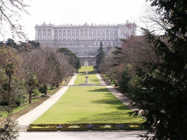 Campo Del Moro Gardens are located next to the Royal Palace of Madrid