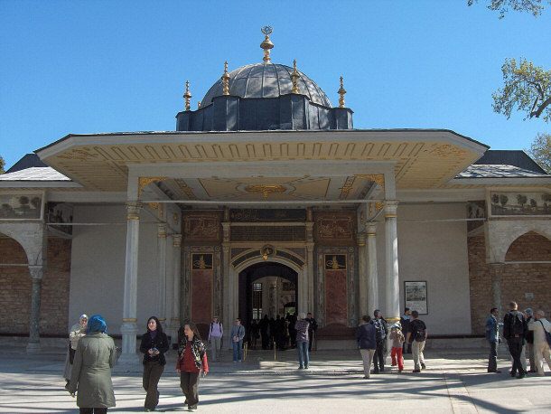 The Gate of Felicity is the third courtyard in Topkapi Palace