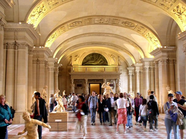 The Louvre Palace is very decorative