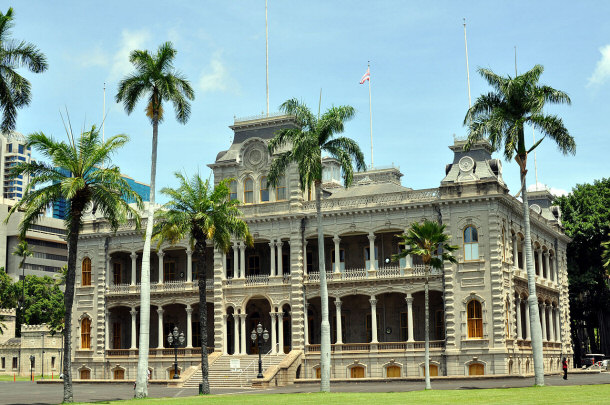 Iolani Palace is in Honolulu, Hawaii