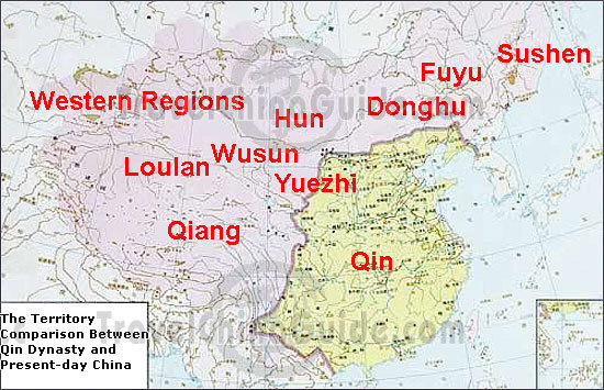 Map of Qin Dynasty
