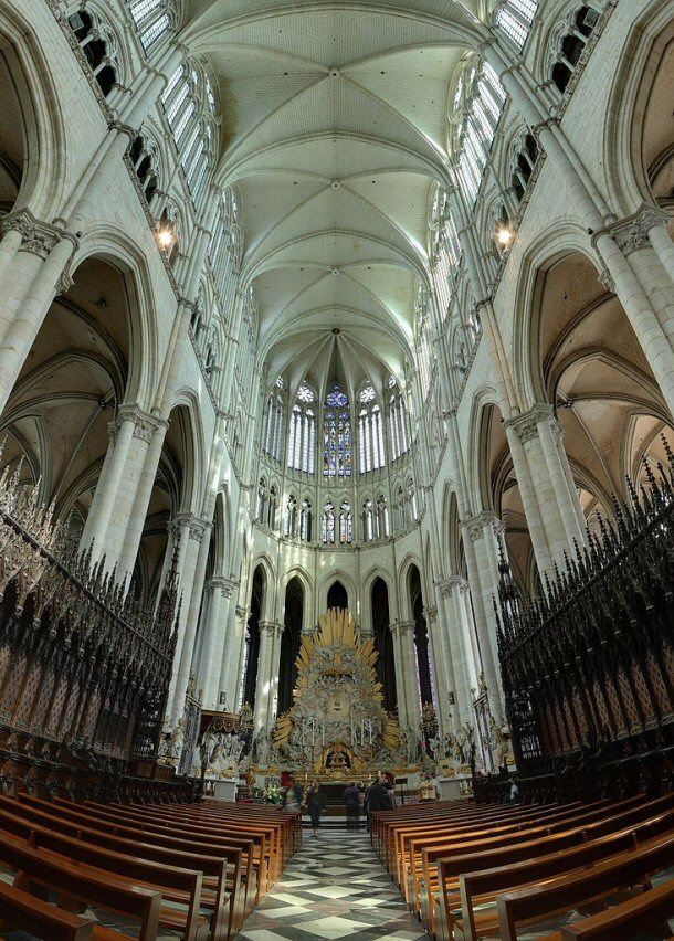  Amiens Cathedral is a famous work of Classical French cathedral architecture built early in the 13th century and in 1981