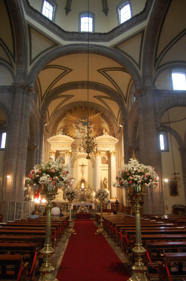 Inside the Mexico City Metropolitan Cathedral