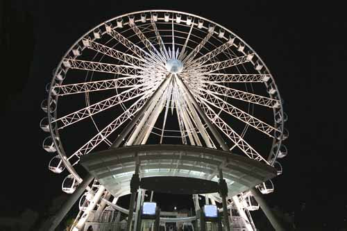 Skywheel all Lit Up at Night
